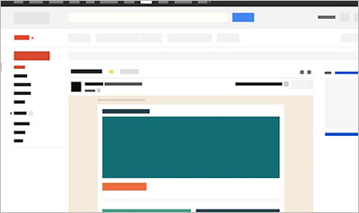 Gmail Wireframe - Vector PSD