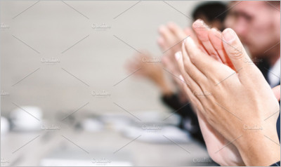 business people clapping hand