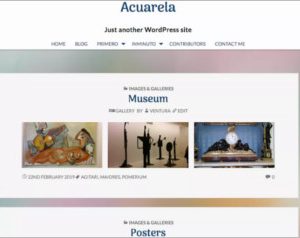 Acuarela WordPress Theme