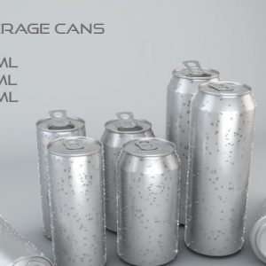 Beverage Cans in 3 Sizes