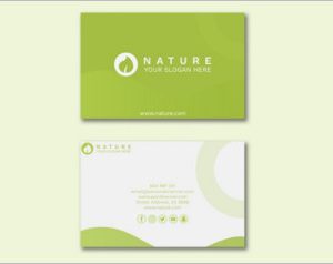 Business card templates with beauty concept