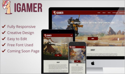 Gaming website Muse Theme