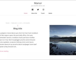 Manor WordPress Theme