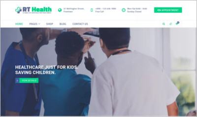 RT Health WordPress Theme - Free Download