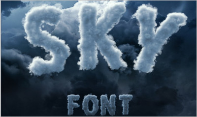 Sky Cloud Font