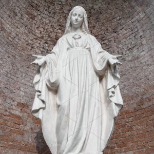 Statue in stone of Virgin Mary Free