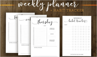 Basic Everyday Planner Printable