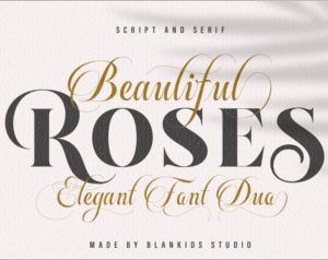 Beautiful Rose - Font Duo
