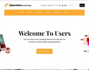 Education Learning WordPress Theme