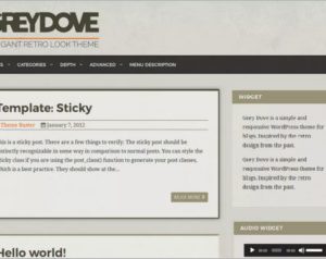 GreyDove WordPress Theme