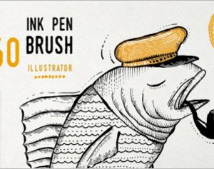 Ink Pen Brush vector