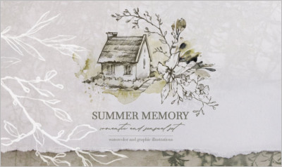 SUMMER MEMORY Watercolor set - Free Download