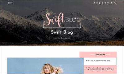 Swift Blog WordPress Theme - Free Download