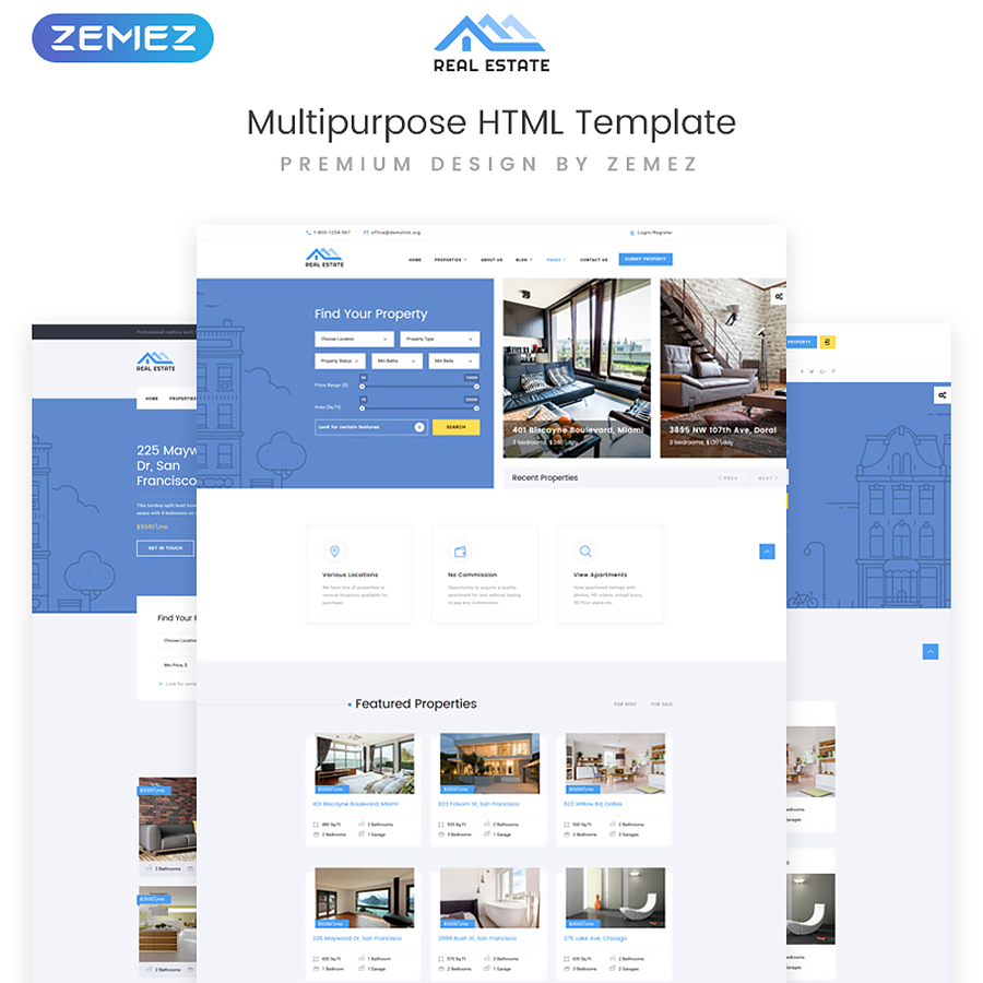 Real Estate Multipurpose HTML Template    