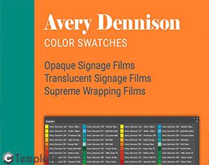 Avery Dennison Color Swatches