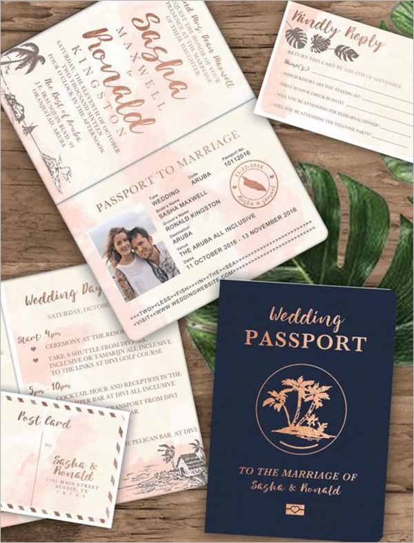Couple Passport Template