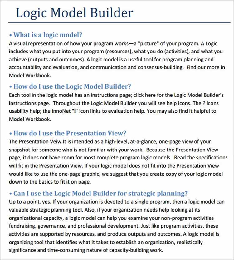 Logic Model Templates Bundle
