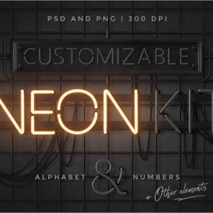 Neon alphabet kit 1
