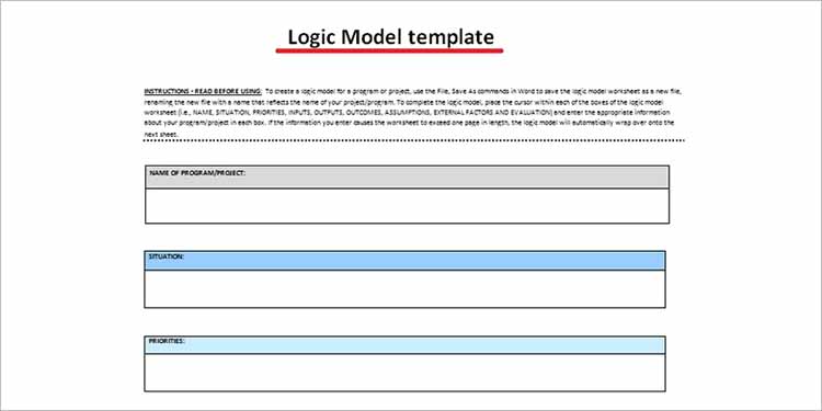 Word Logic Model Template