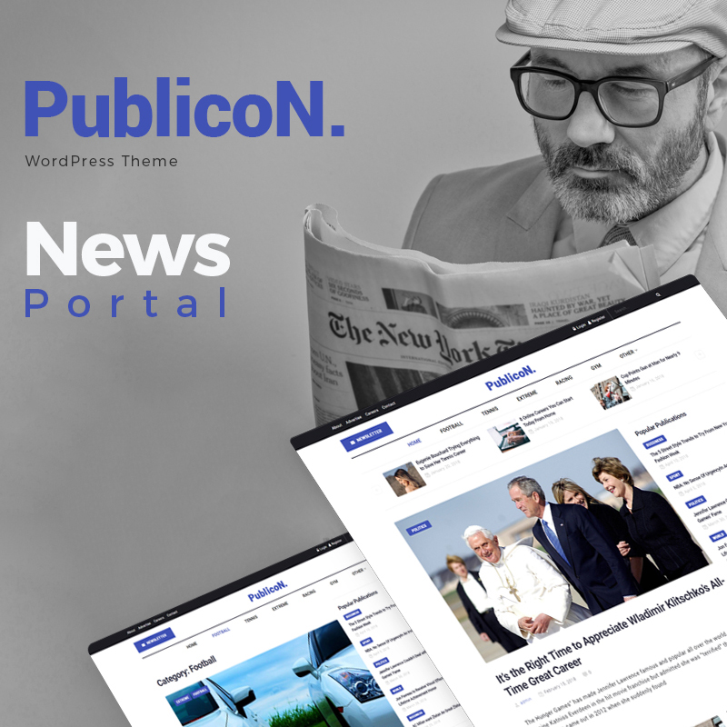 Publicon - News Portal Elementor WordPress Theme