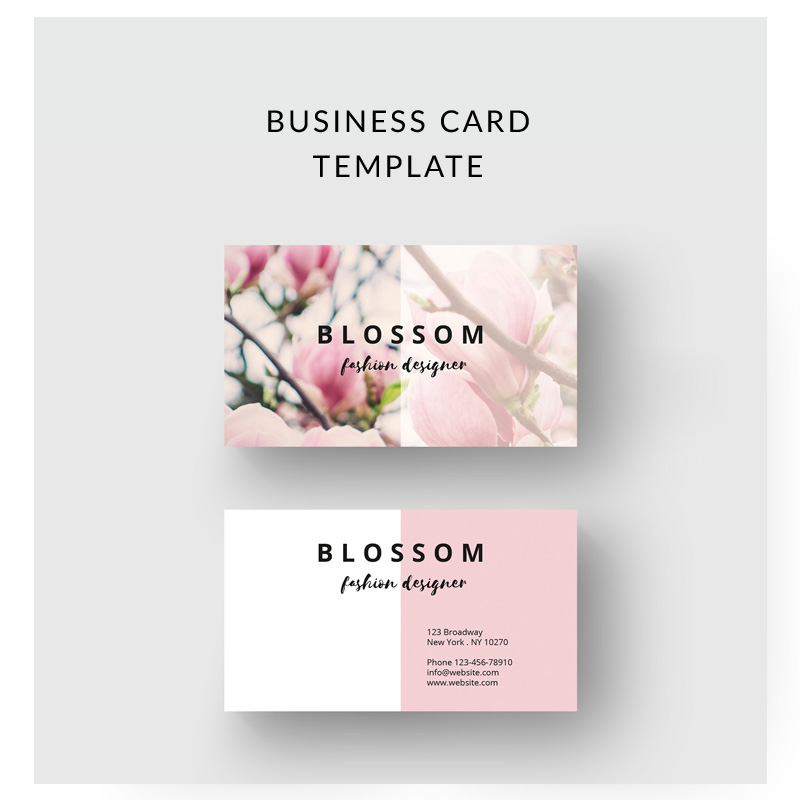 Vintage Flower Business Card Corporate Identity Template