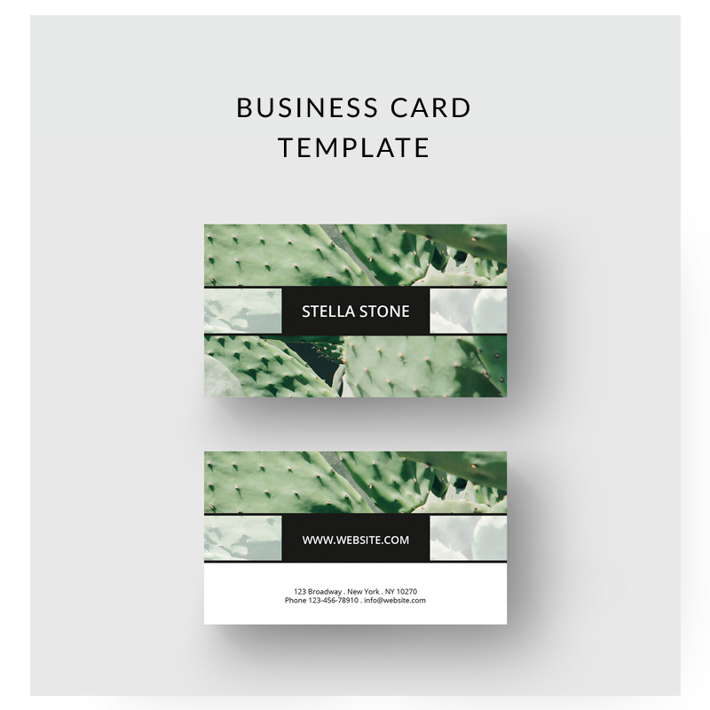 Cactus Business Card Corporate Identity Template