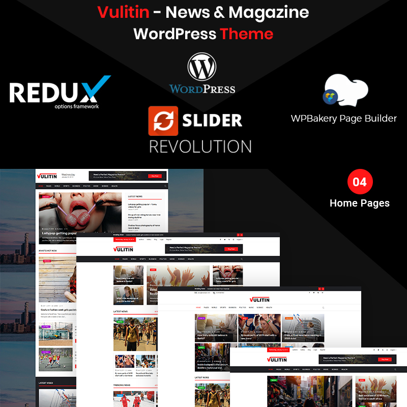 Vulitin - News & Magazine WordPress Theme