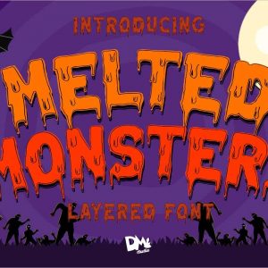Melted Monster Halloween Pack