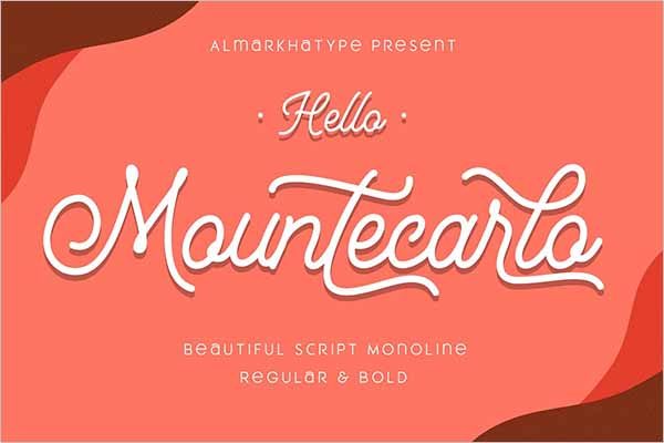 Mountecarlo Beautiful Monoline - Free Download