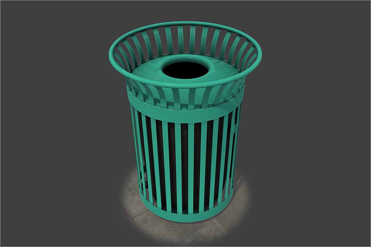 New York Trash Can 3D Environment Urban Creative Template