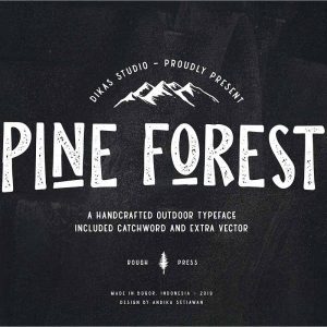 Pine Forest - Outdoor Typeface
