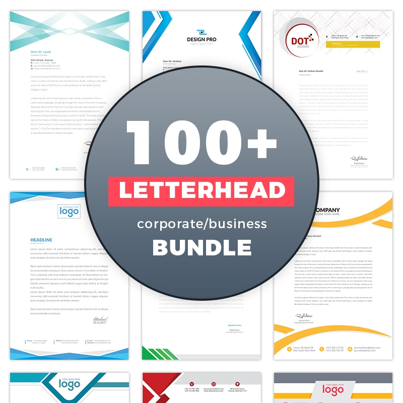 Massive Corporate 100+ Letterhead Design Corporate Identity Template