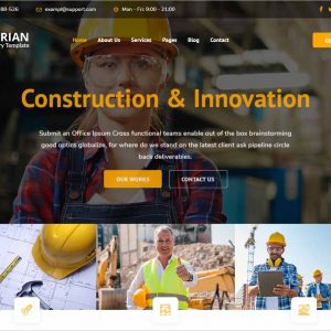Aarian Construction Joomla Template