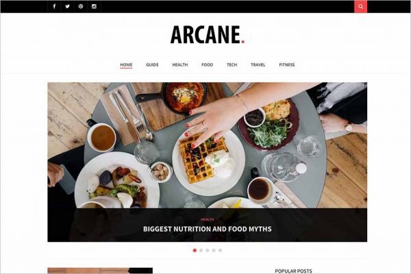 Arcane Modern WordPress Theme