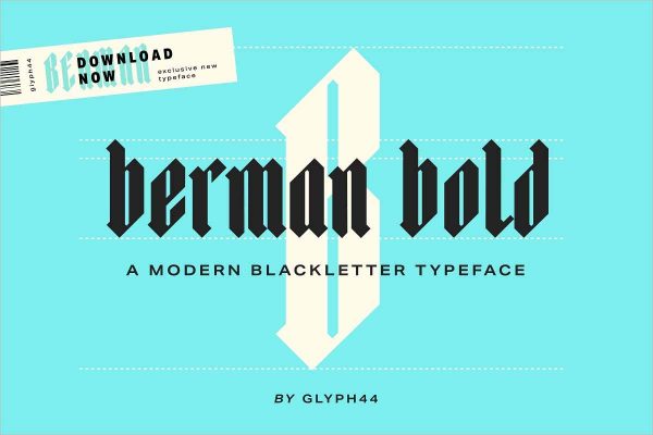 Berman Bold Blackletter Font