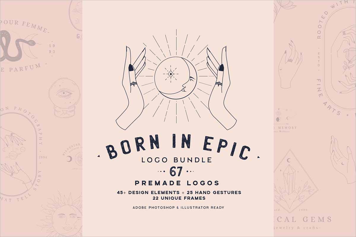 Black Friday Sale Born in Epic Logos