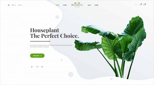Botanical HTML5 Ecommerce Template