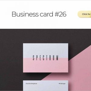 Business Card Bundle Template Mockup