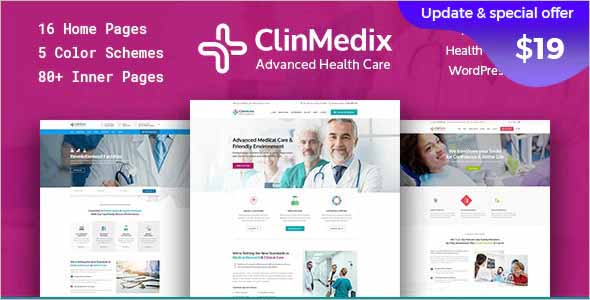 Clinmedix Medical WordPress Theme