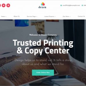 Dexen Printing Company WordPress Theme