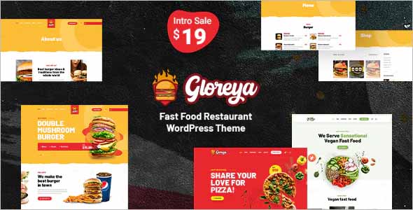 Gloreya Fast Food WordPress Theme