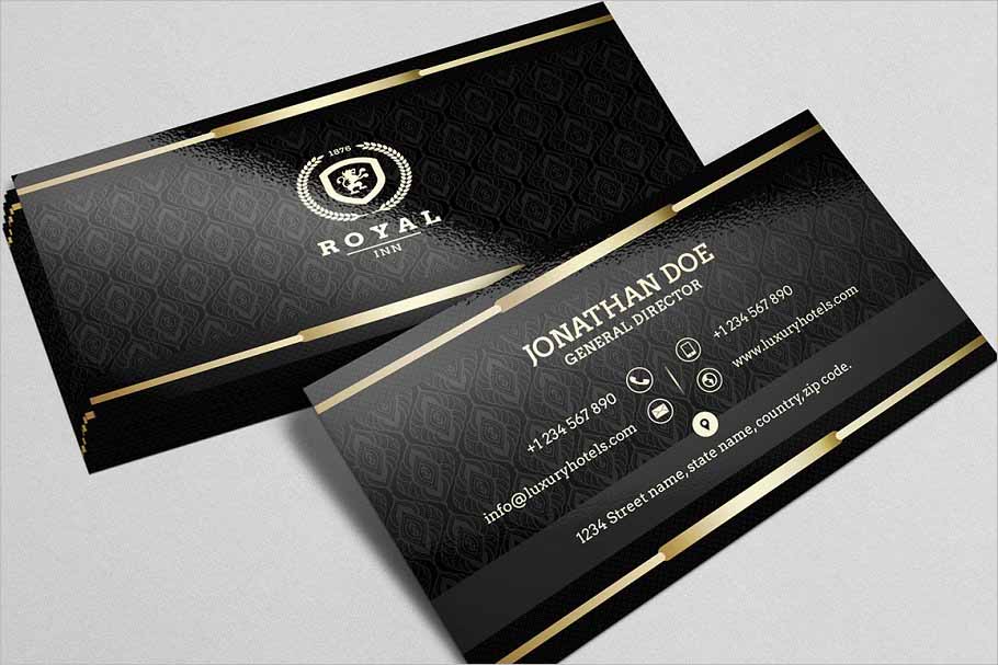 Gold and Black business card