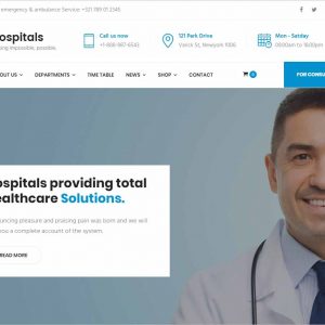 Hospitals Responsive Joomla Medical Template
