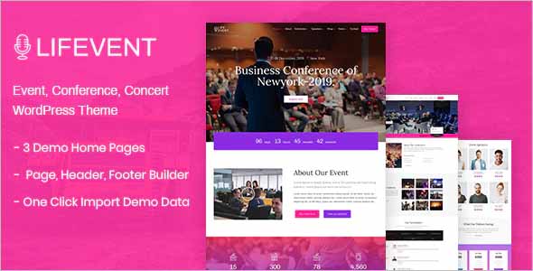 Lifevent Conference WordPress Theme
