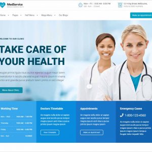 MedService Medical WordPress Theme