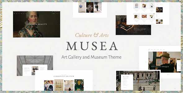 Musea Art Gallery and Museum Theme