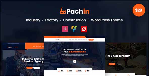 Pachin Industry Factory WordPress Theme