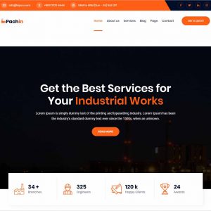 Pachin Industry Factory WordPress Theme