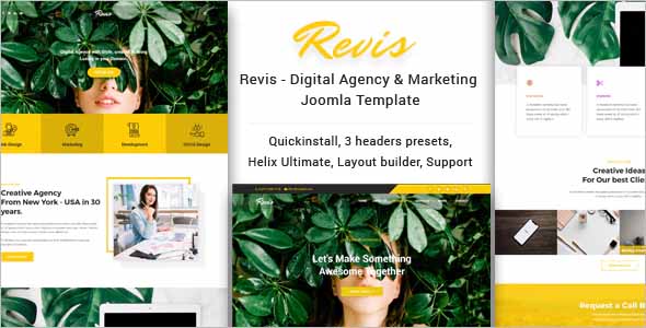 Revis Digital Agency Joomla Template