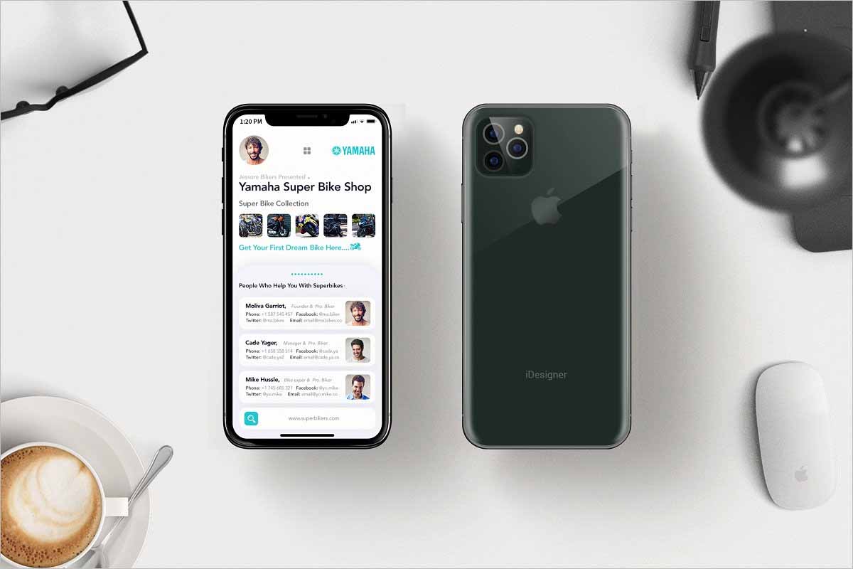 iPhone 11 Pro Business Card